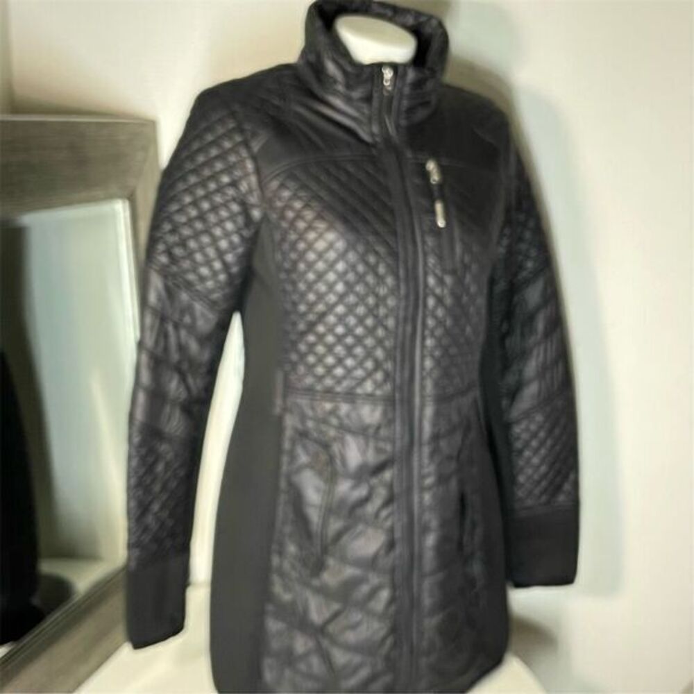 COPY - Michael Kors Women's Quilted Mixed Media Coat Black Size S Winter Casual